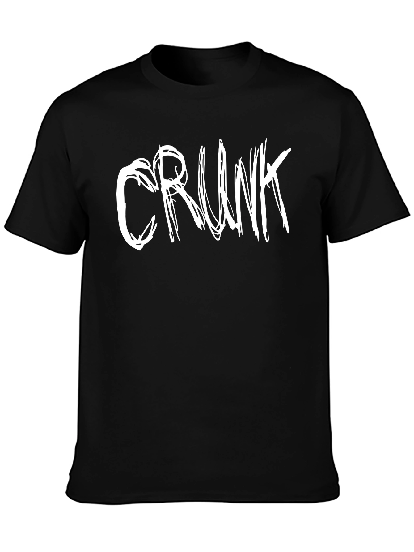 Crunk Graphic Tee - Cool Black Casual Shirt