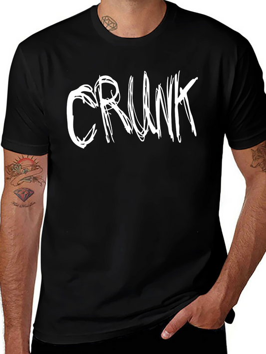Crunk Graphic Tee - Cool Black Casual Shirt