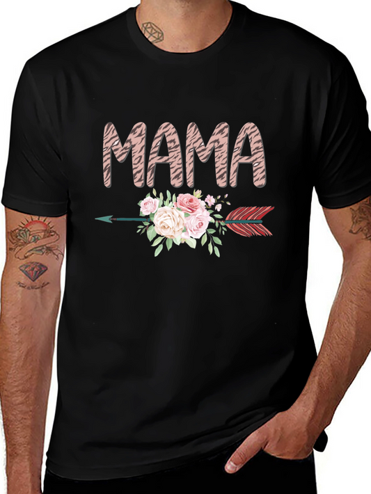 Mama Arrow Floral Graphic T-Shirt