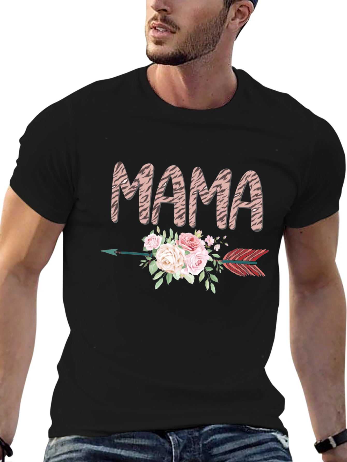Mama Arrow Floral Graphic T-Shirt