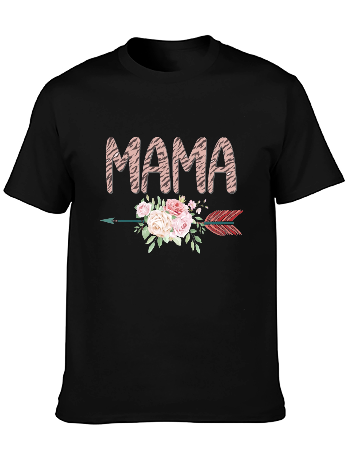 Mama Arrow Floral Graphic T-Shirt