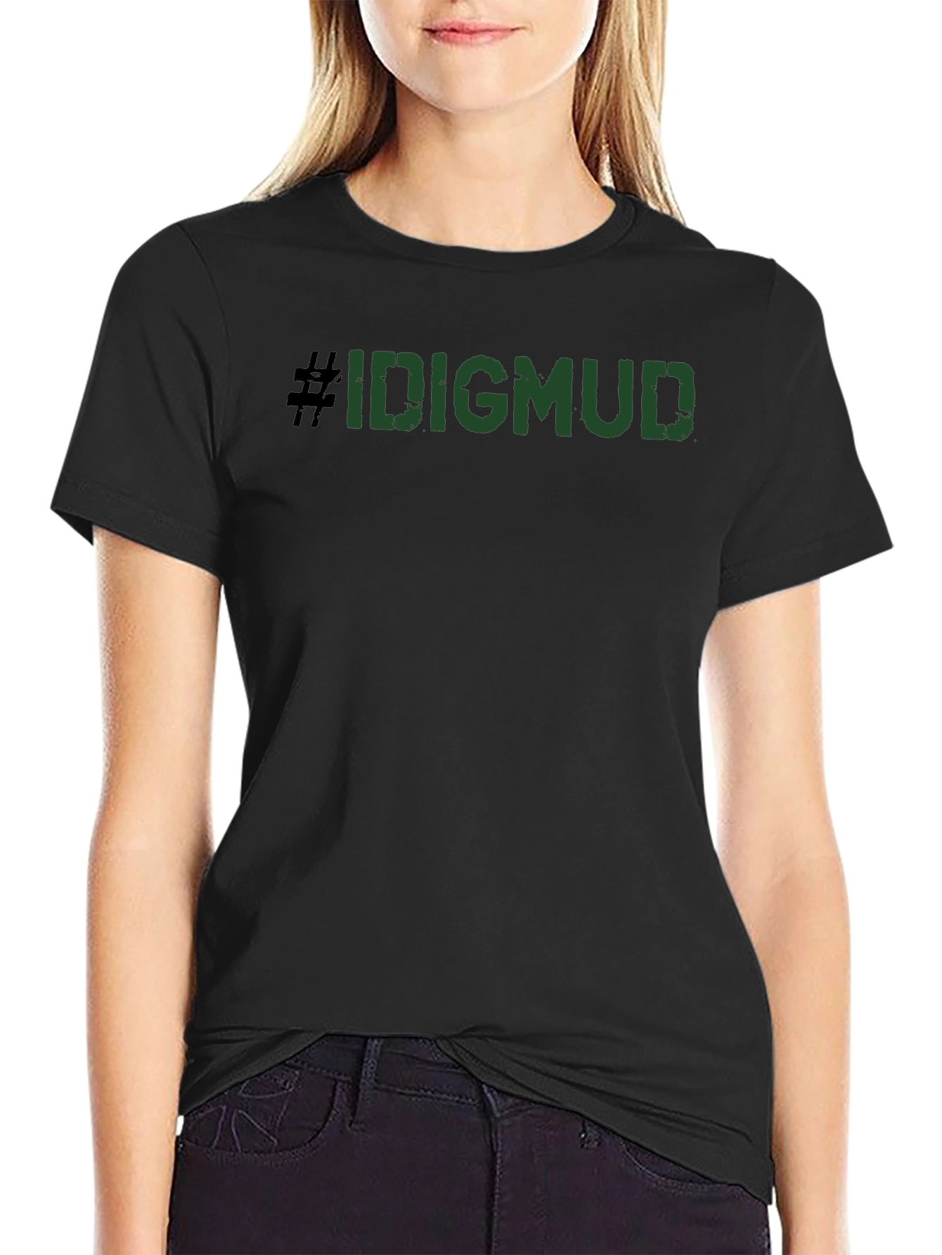 #IDIGMUD T-Shirt - Dark Green Graphic Tee