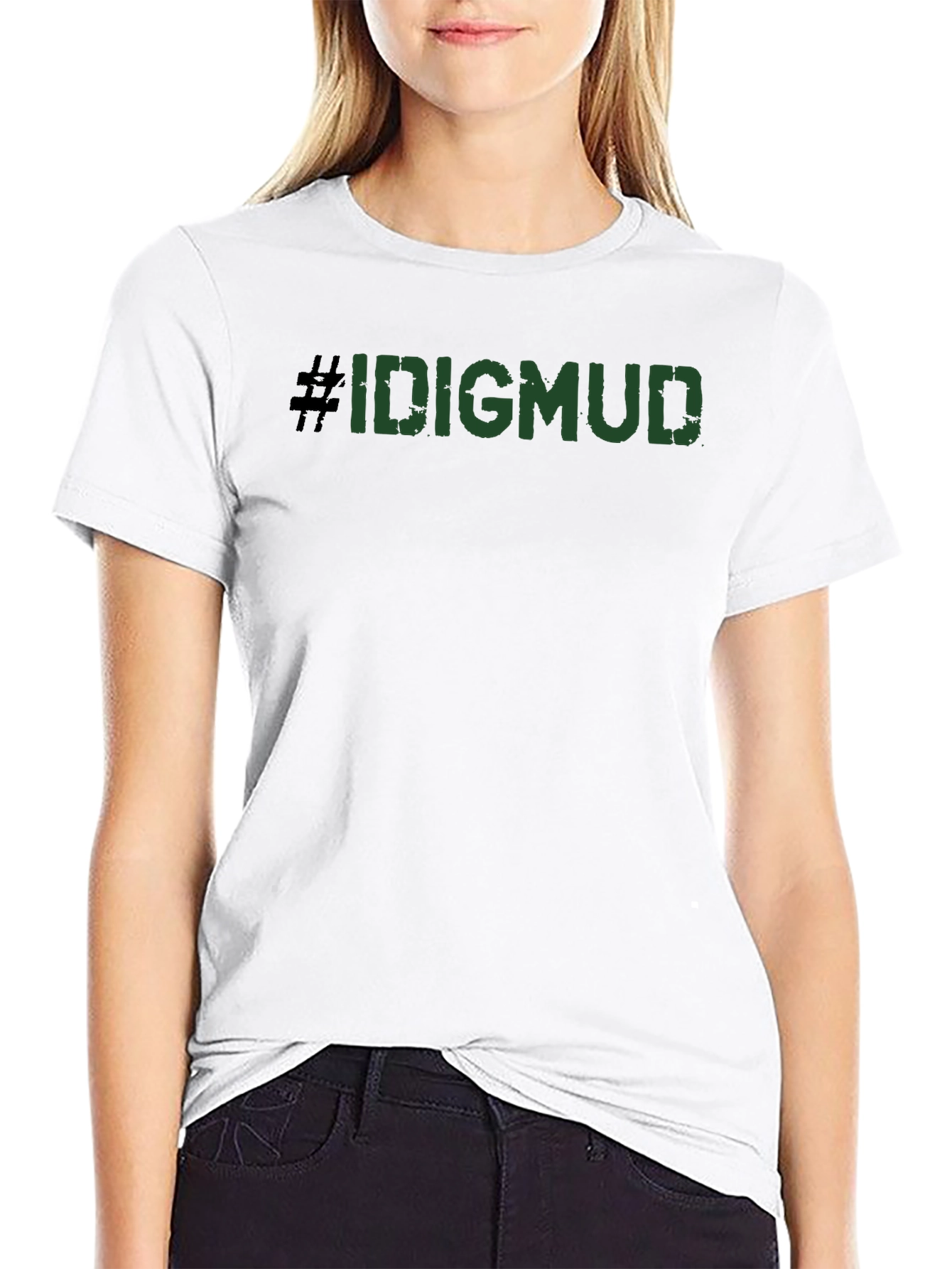 #IDIGMUD T-Shirt - Dark Green Graphic Tee