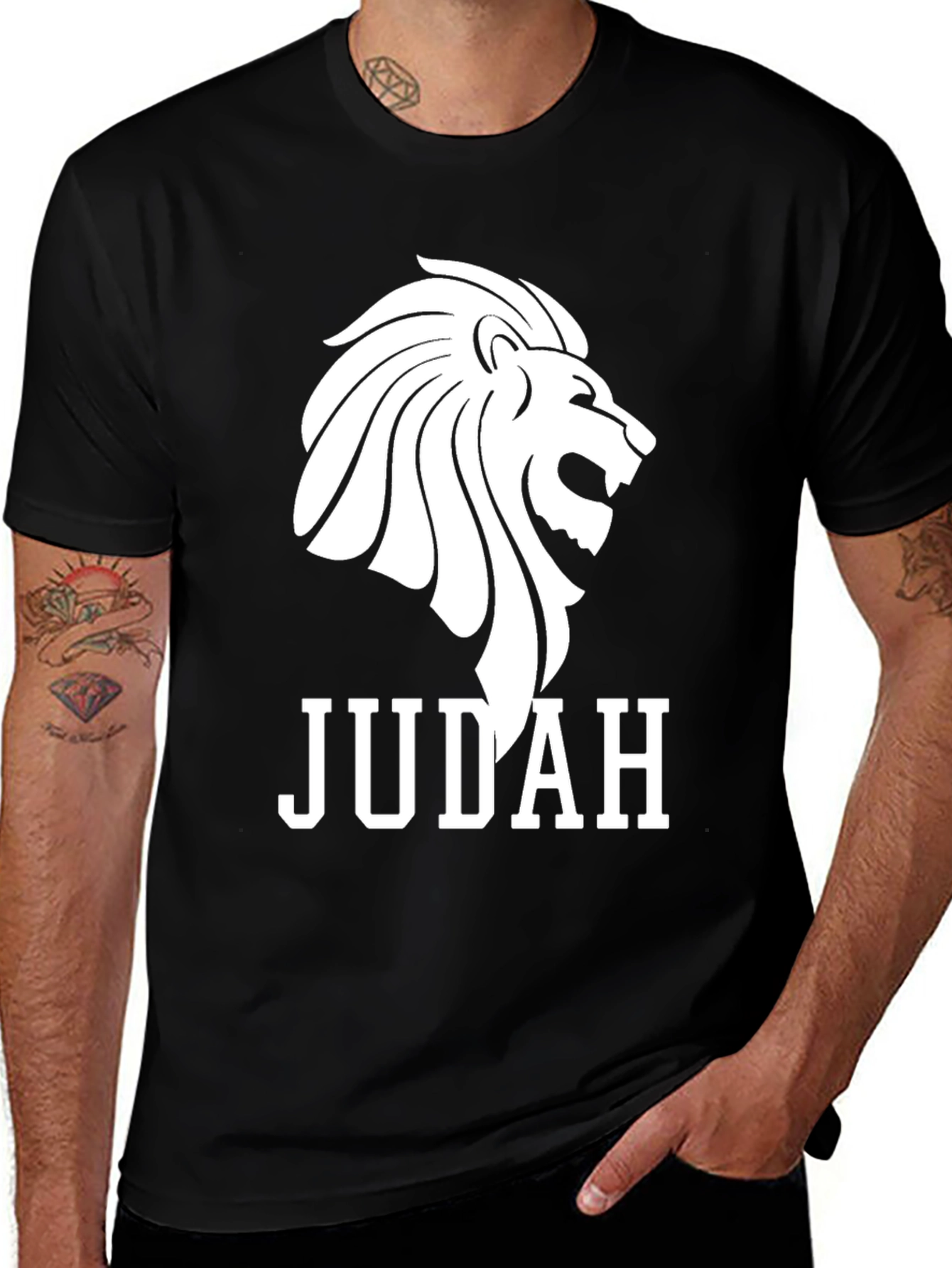 Judah Lion Graphic Tee - Mens Black T-Shirt