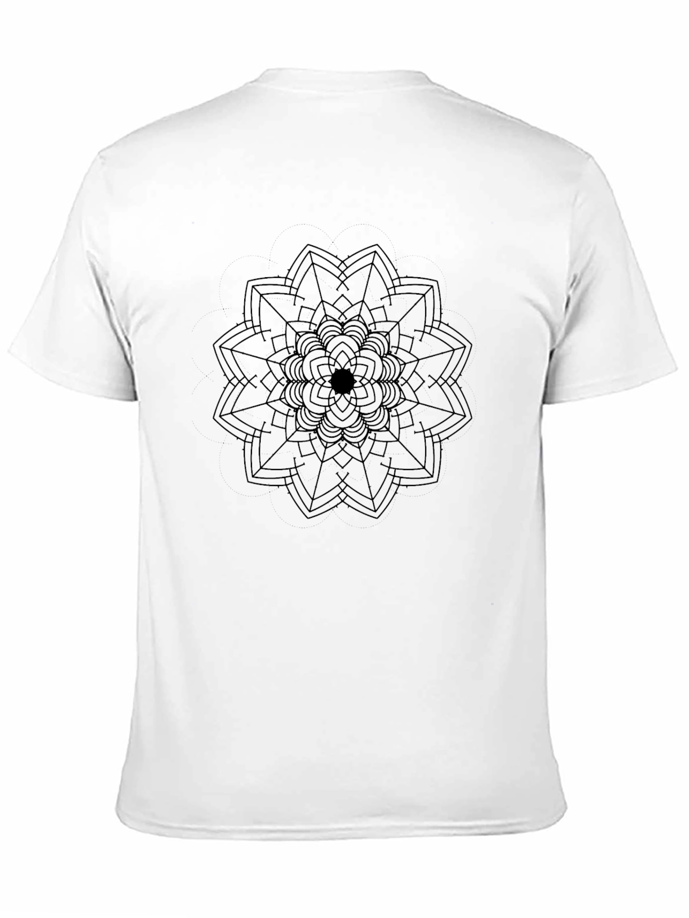 Mandala Design Black T-Shirt - Stylish & Comfortable