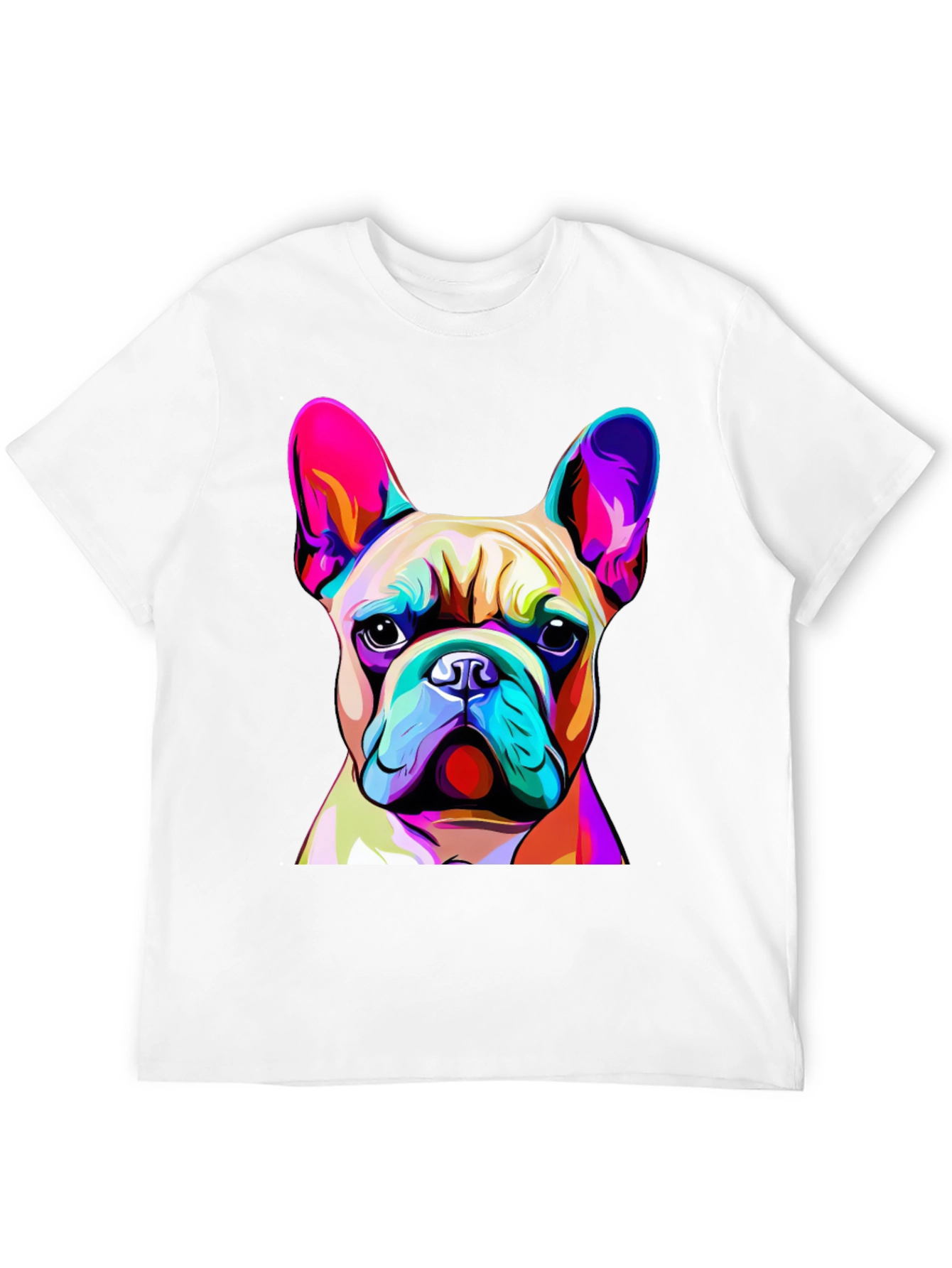 Vibrant French Bulldog Graphic Tee - Unique Design