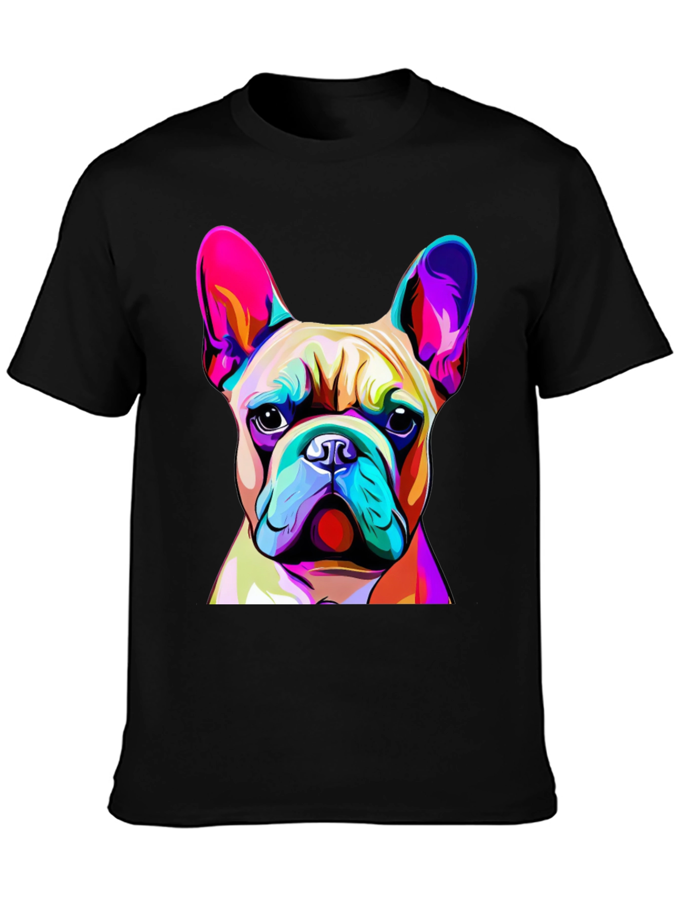 Vibrant French Bulldog Graphic Tee - Unique Design