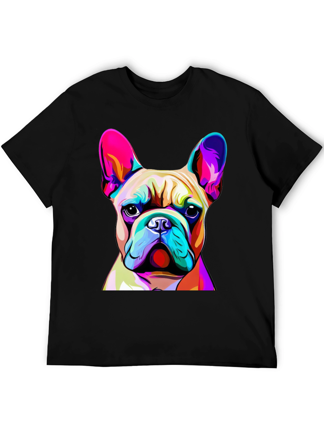 Vibrant French Bulldog Graphic Tee - Unique Design
