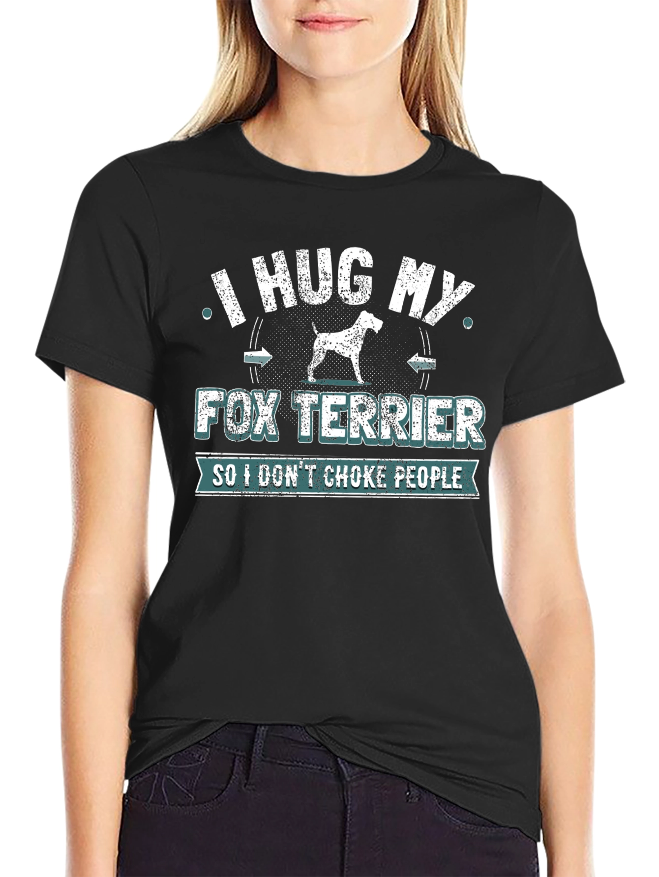 I Hug My Fox Terrier T-Shirt