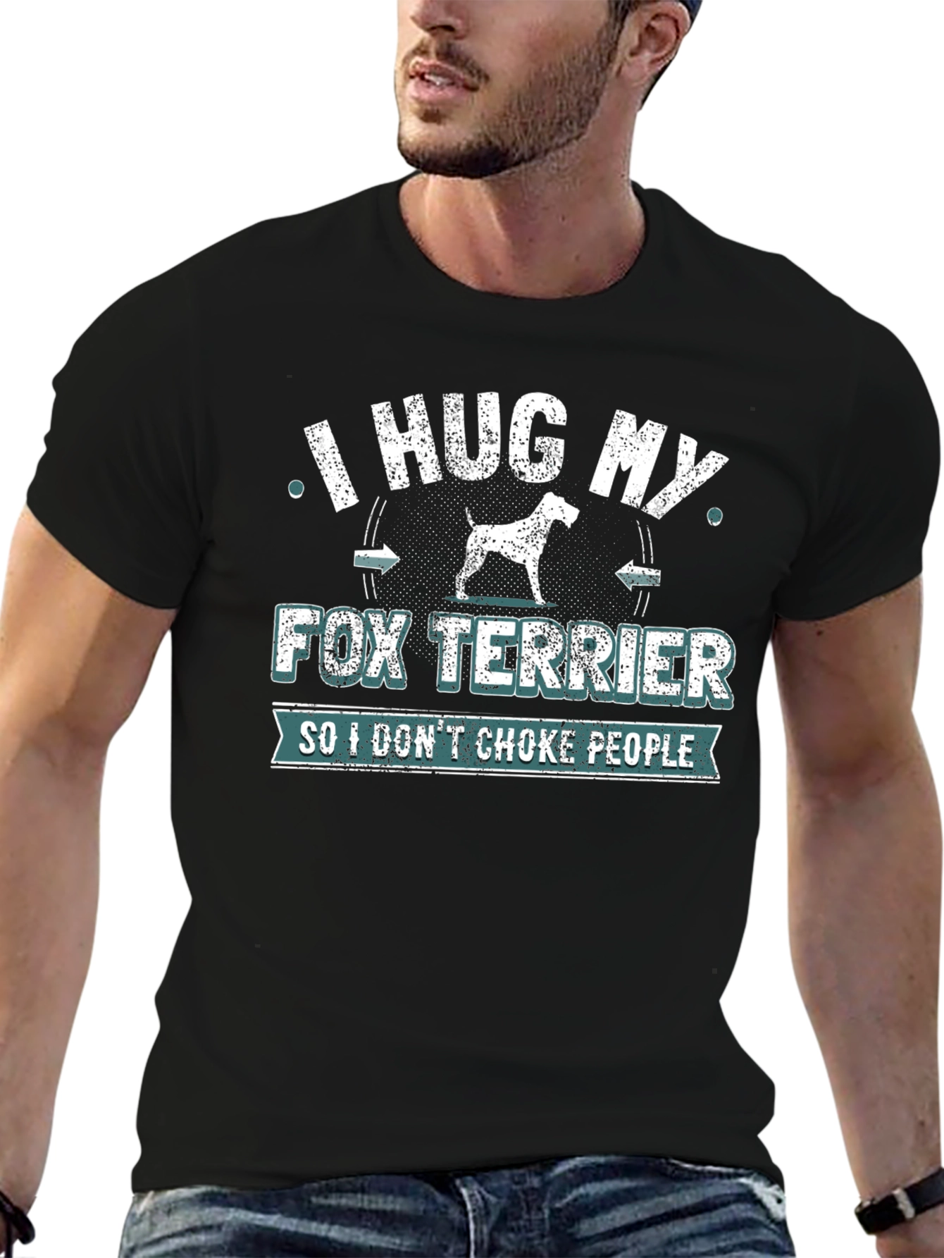 I Hug My Fox Terrier T-Shirt