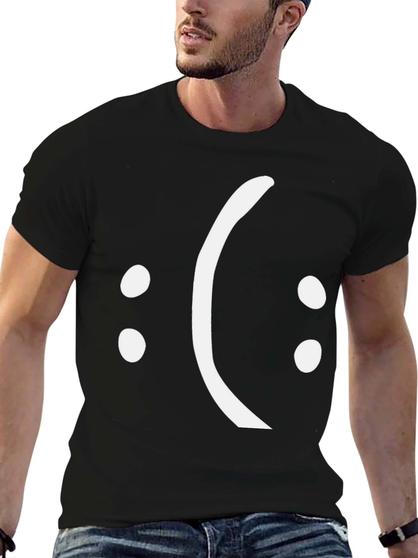 Sad Face T-Shirt - Express Your Mood!