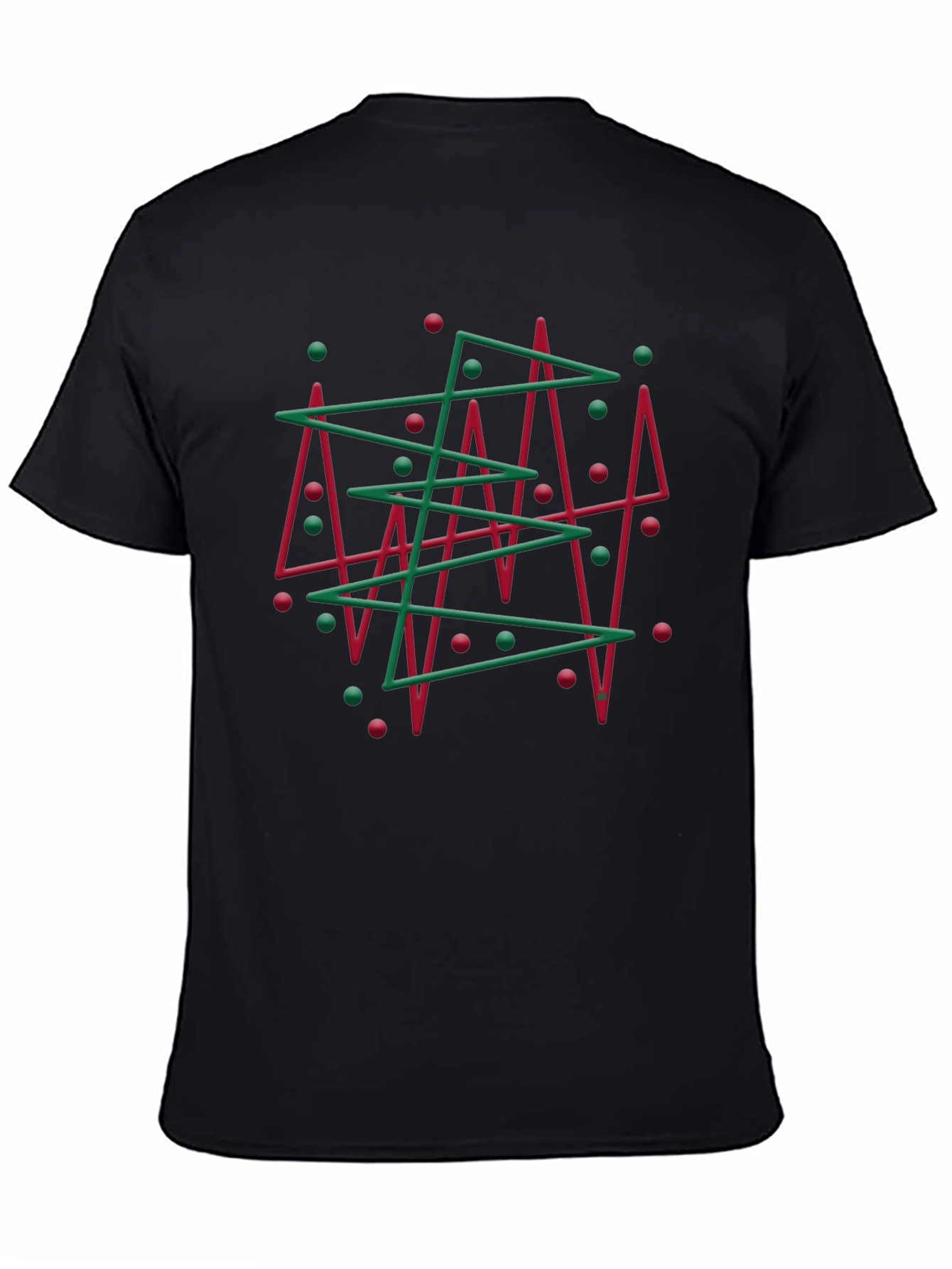 Abstract Christmas Tree Graphic Tee