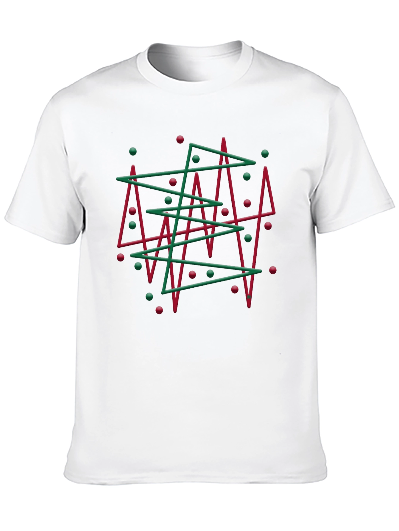 Abstract Christmas Tree Graphic Tee