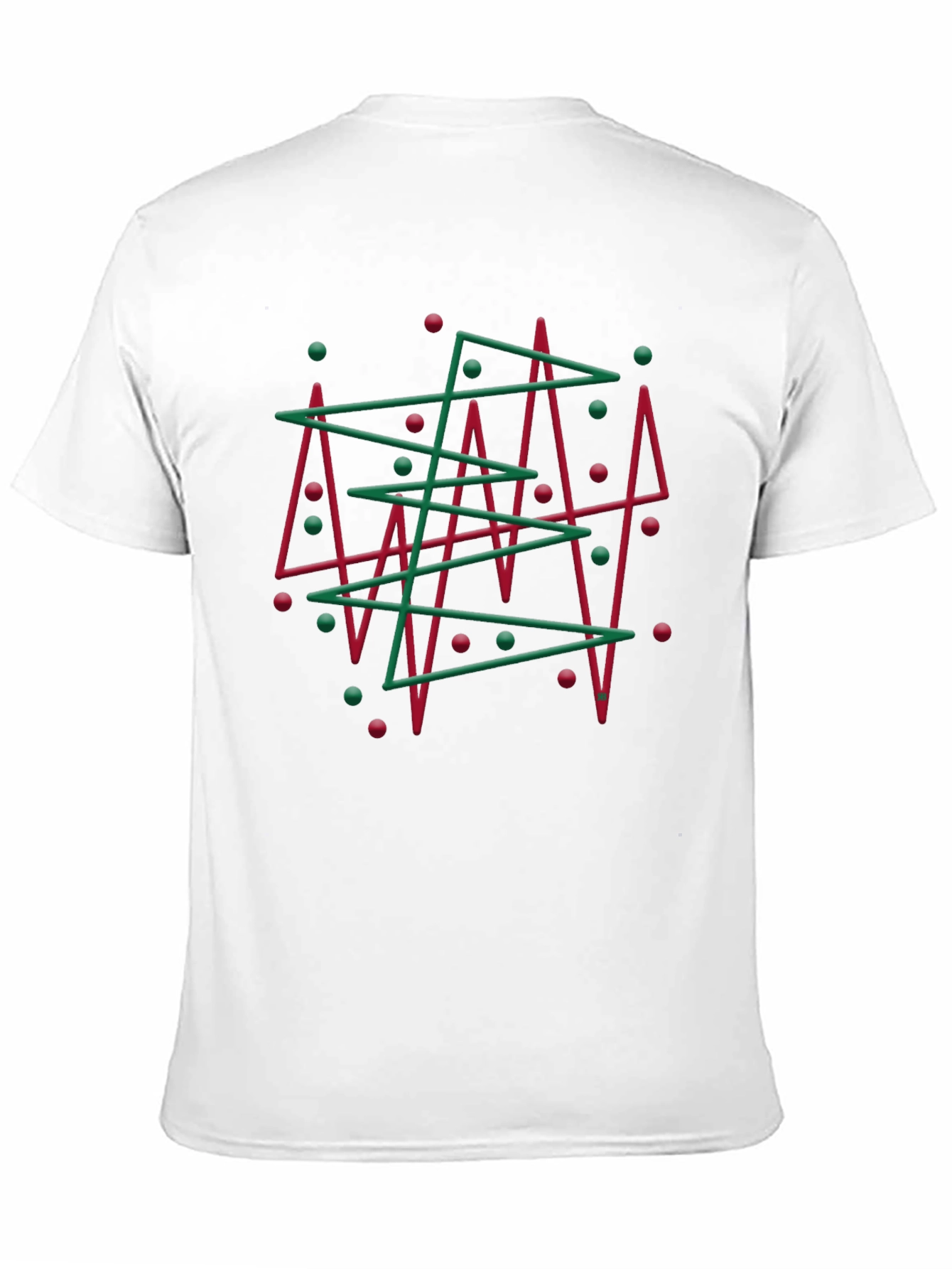Abstract Christmas Tree Graphic Tee