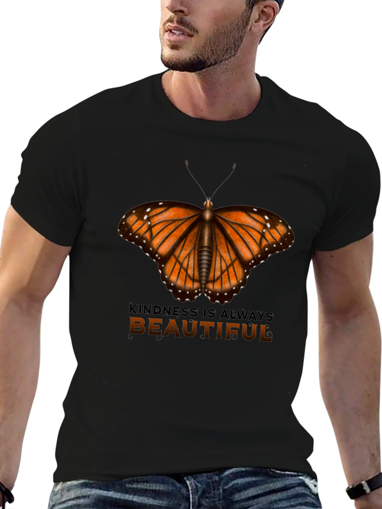 Butterfly Kindness Graphic Tee - Always Beautiful