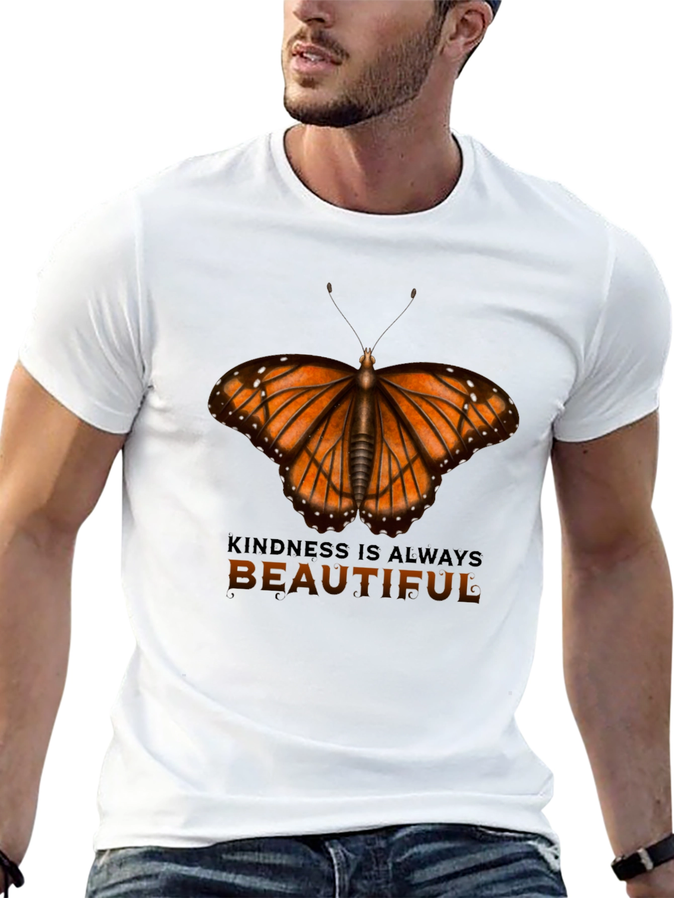 Butterfly Kindness Graphic Tee - Always Beautiful