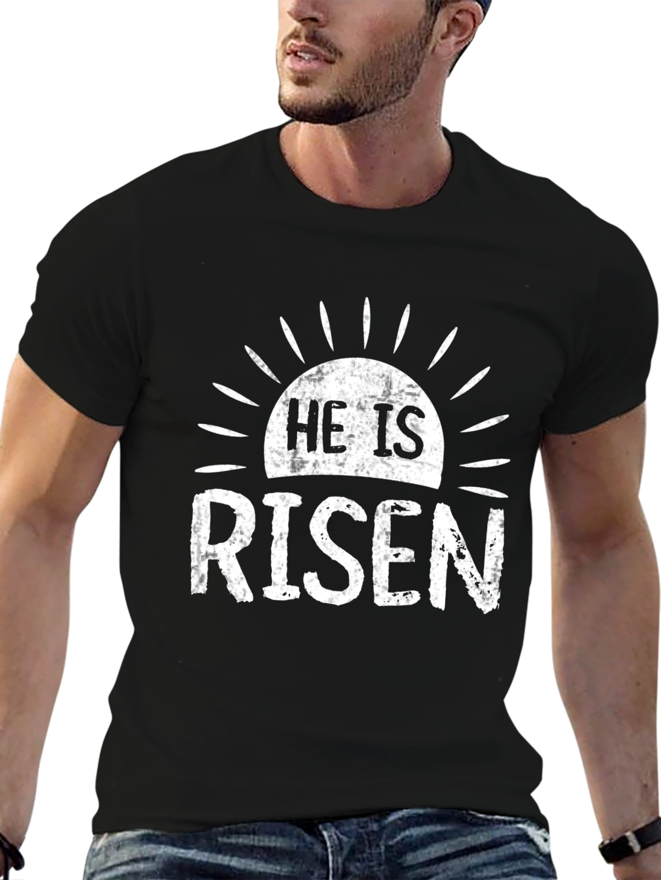 He Is Risen Christian Easter T-Shirt