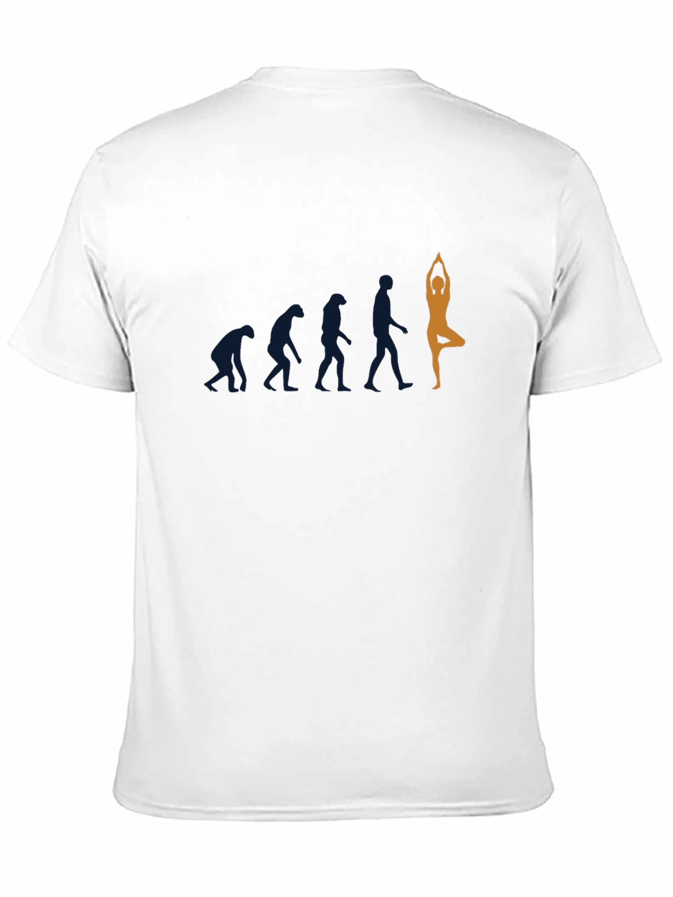 Yoga Evolution Graphic Tee - Black Cotton T-Shirt