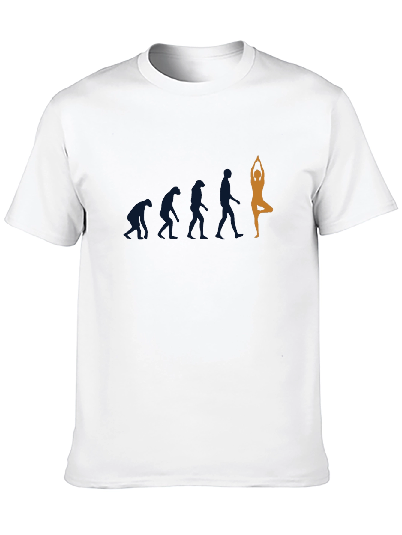 Yoga Evolution Graphic Tee - Black Cotton T-Shirt