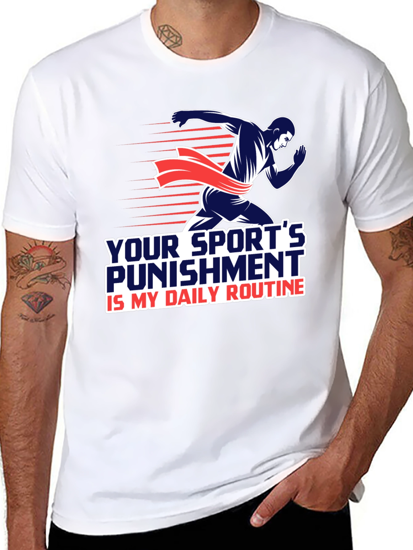 Athlete Graphic T-Shirt: Daily Routine