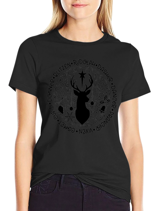 Rudolphs Reindeer Crew Graphic Tee