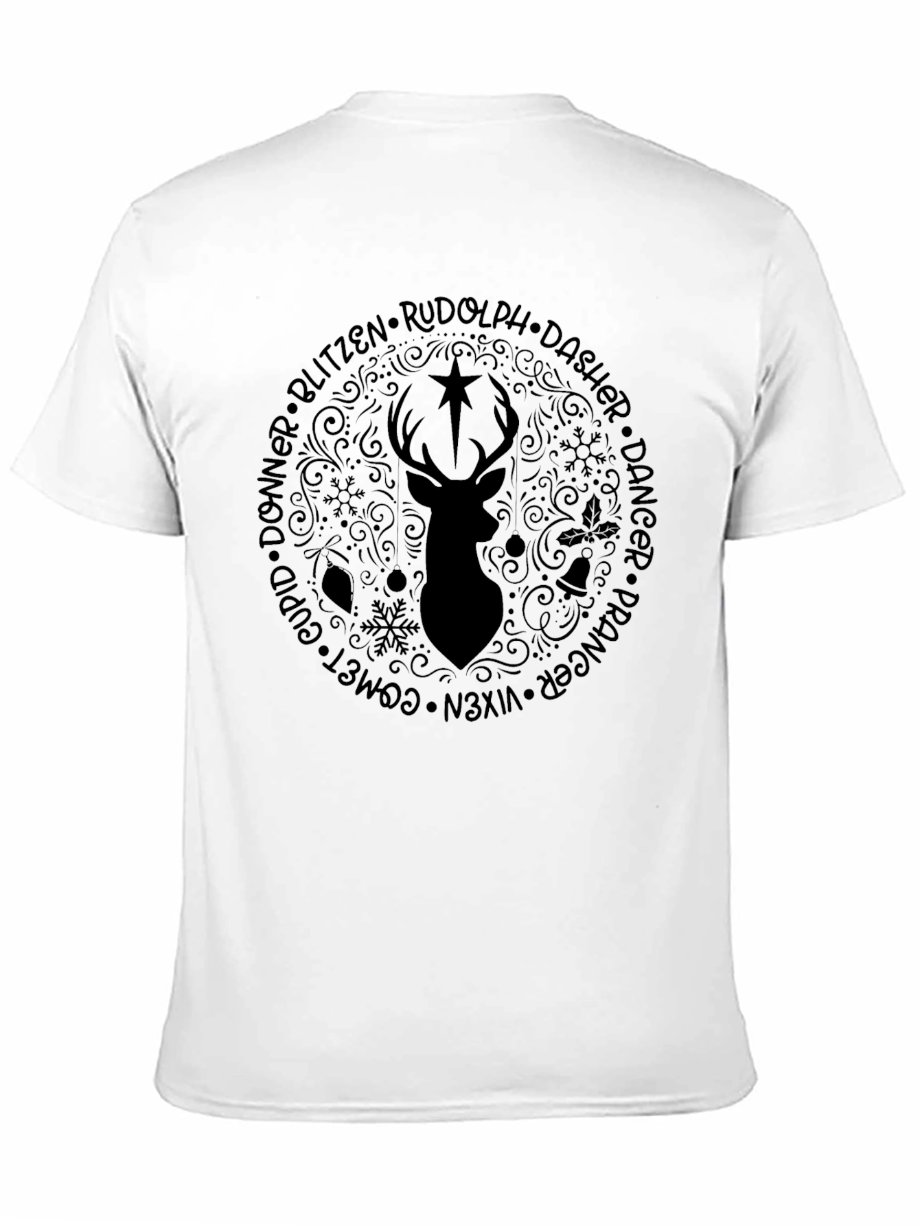 Rudolphs Reindeer Crew Graphic Tee