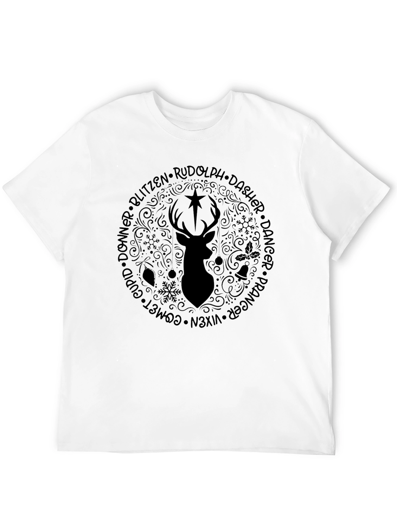 Rudolphs Reindeer Crew Graphic Tee