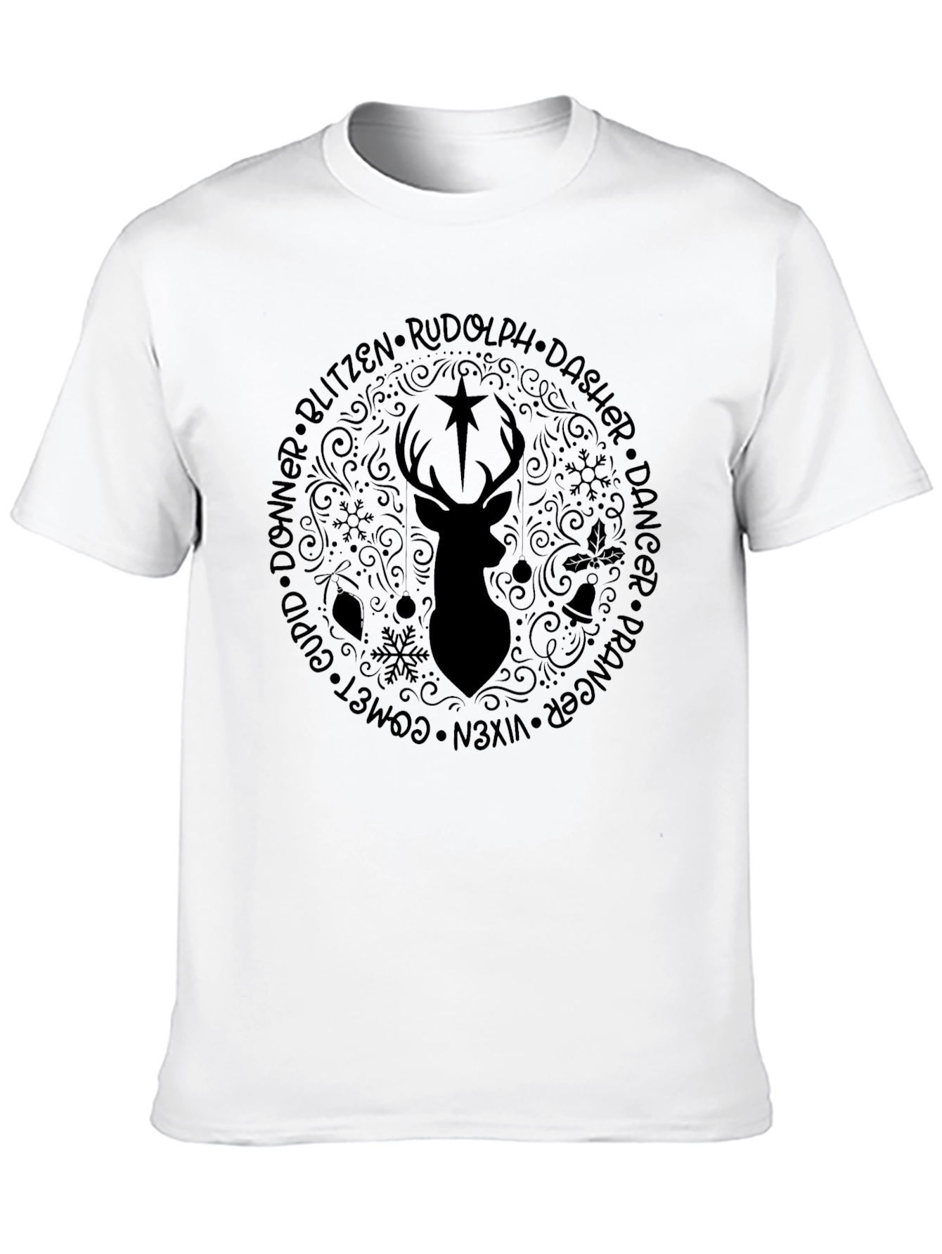 Rudolphs Reindeer Crew Graphic Tee
