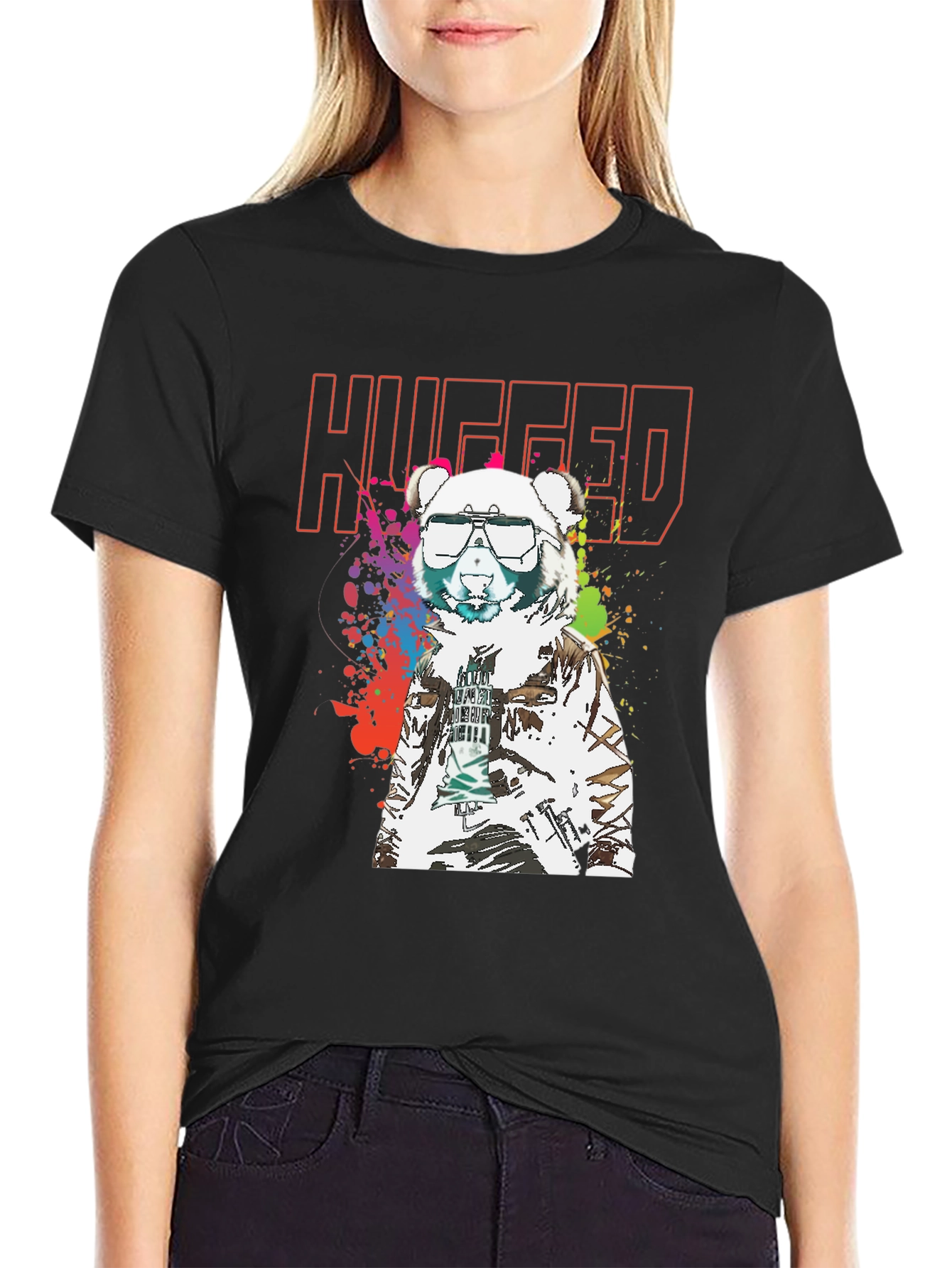 Hugged Bear T-Shirt - Streetwear Style