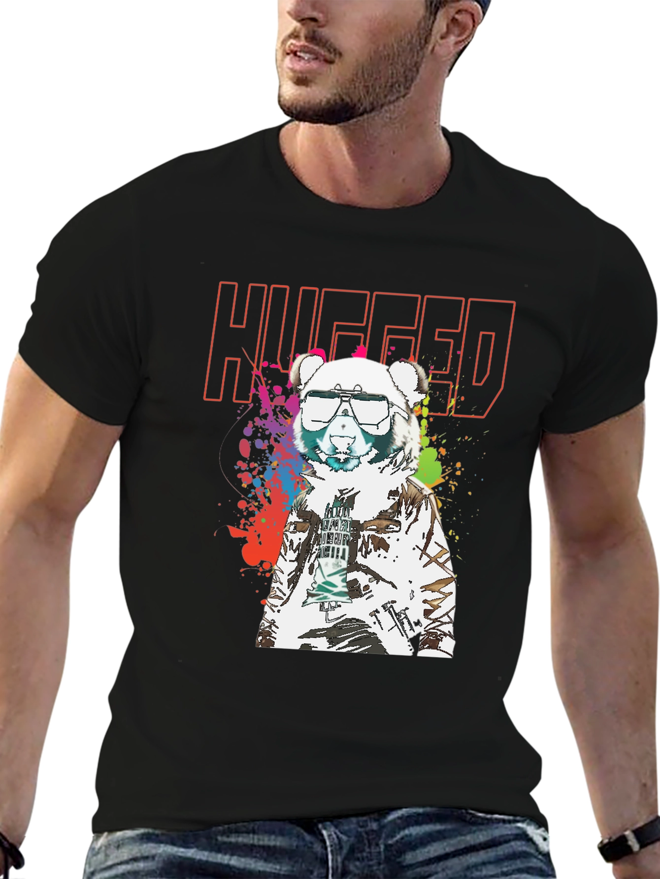 Hugged Bear T-Shirt - Streetwear Style