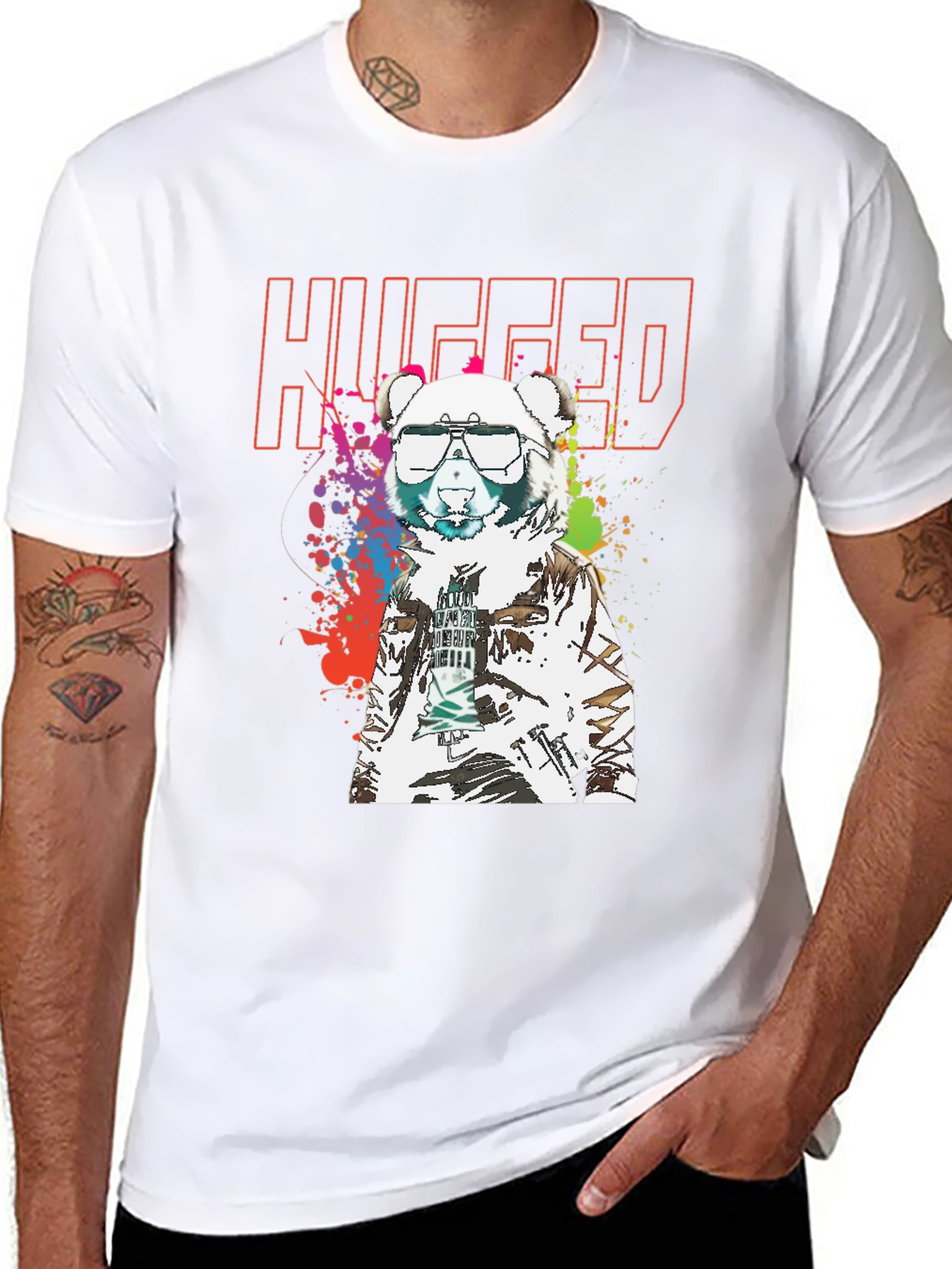 Hugged Bear T-Shirt - Streetwear Style