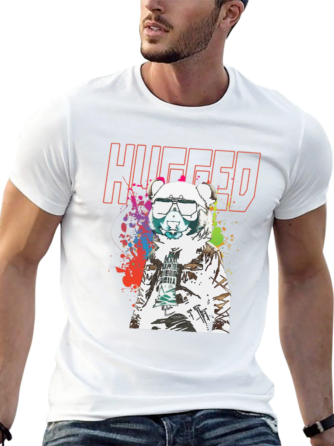 Hugged Bear T-Shirt - Streetwear Style