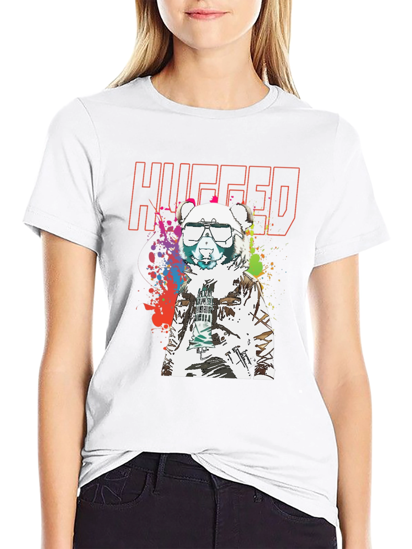 Hugged Bear T-Shirt - Streetwear Style