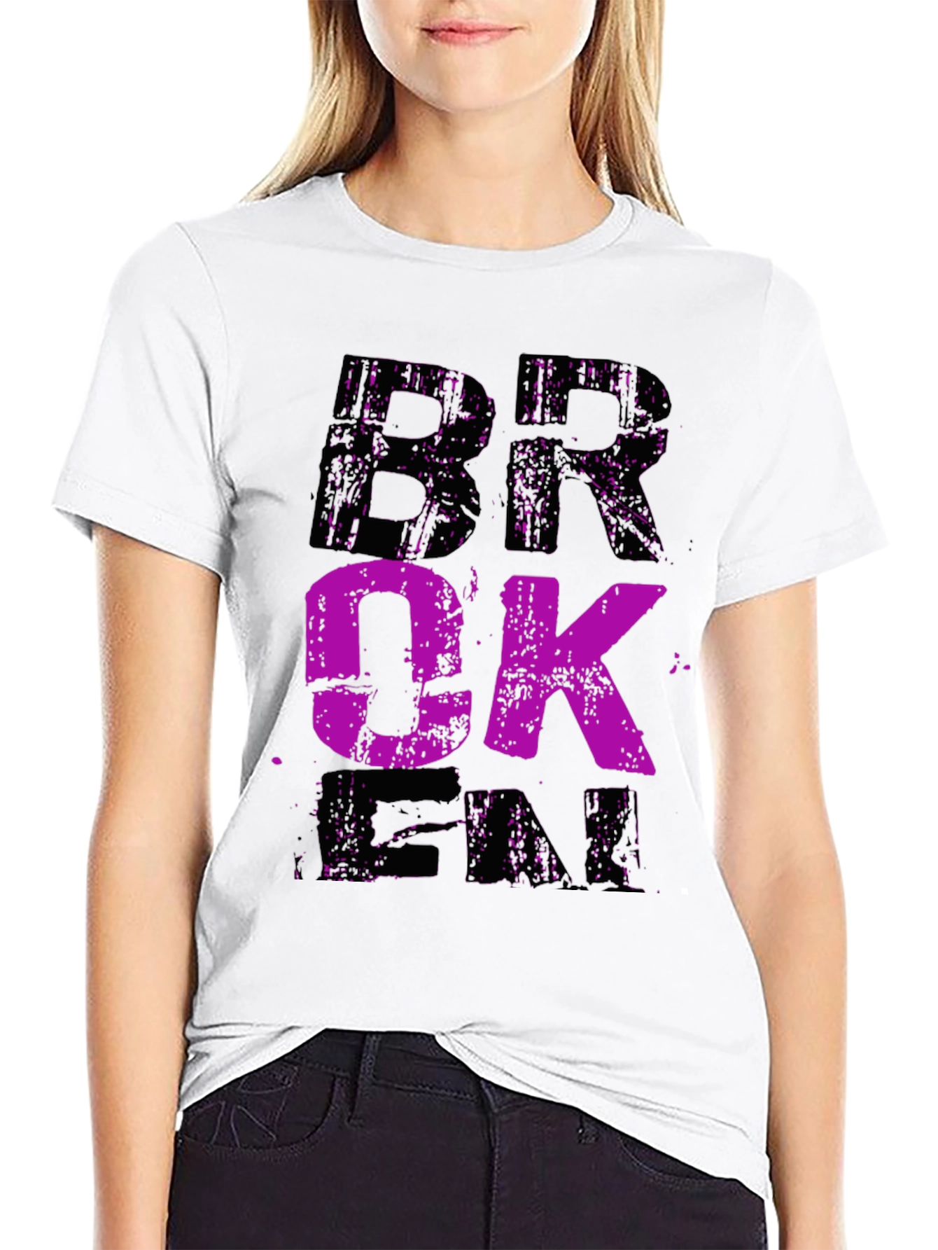 Broken Fade Graphic Tee - Mens Black T-Shirt