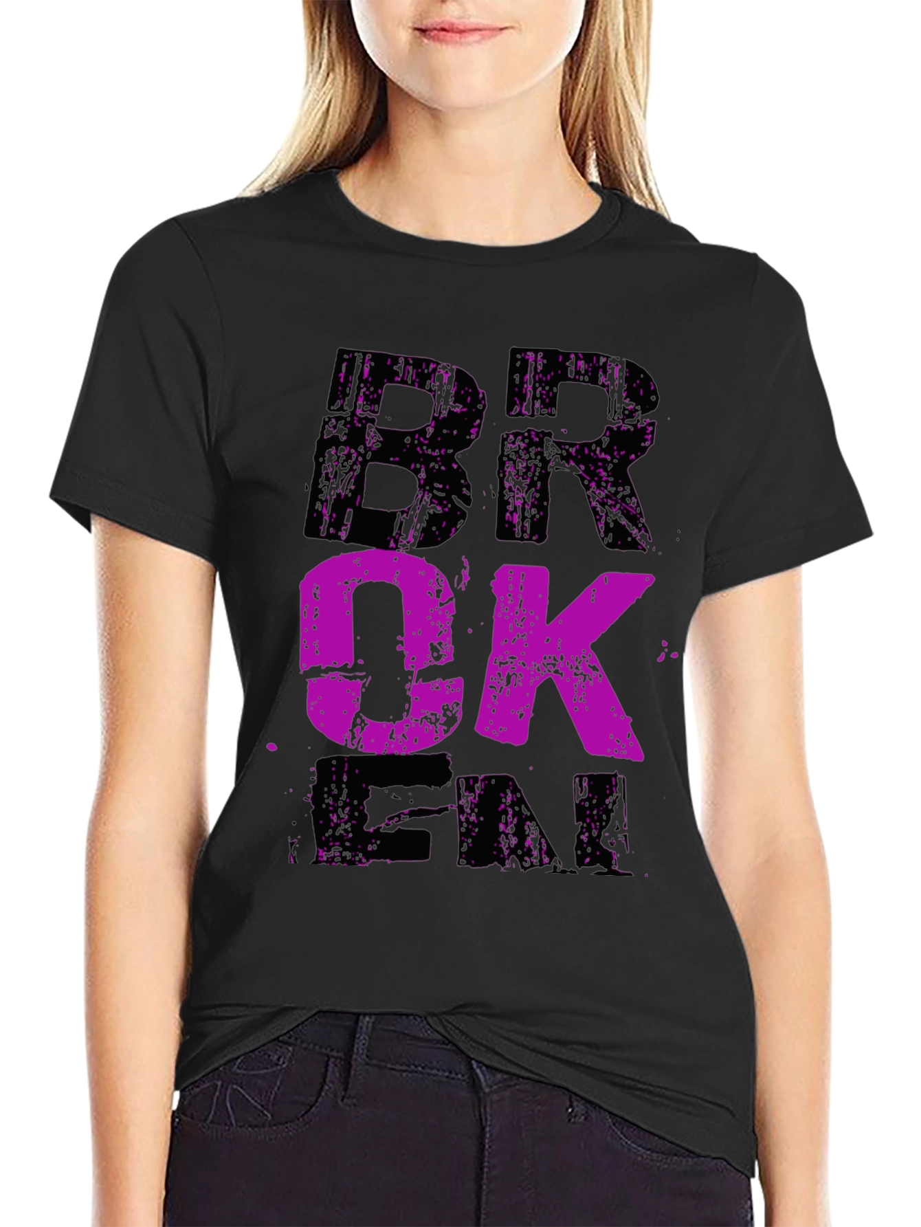 Broken Fade Graphic Tee - Mens Black T-Shirt