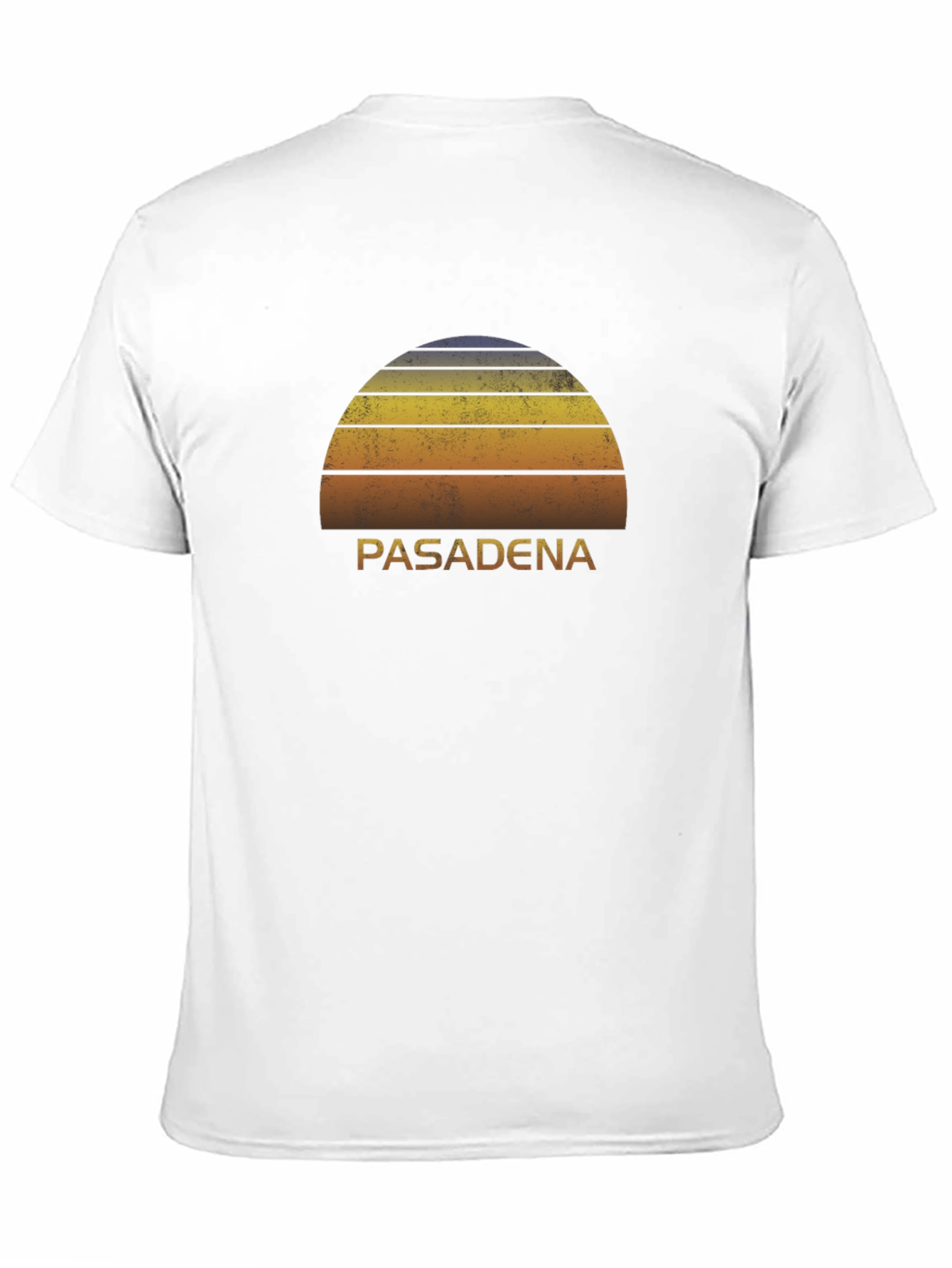 Pasadena Sunset Graphic Tee - Retro Style Black T-Shirt