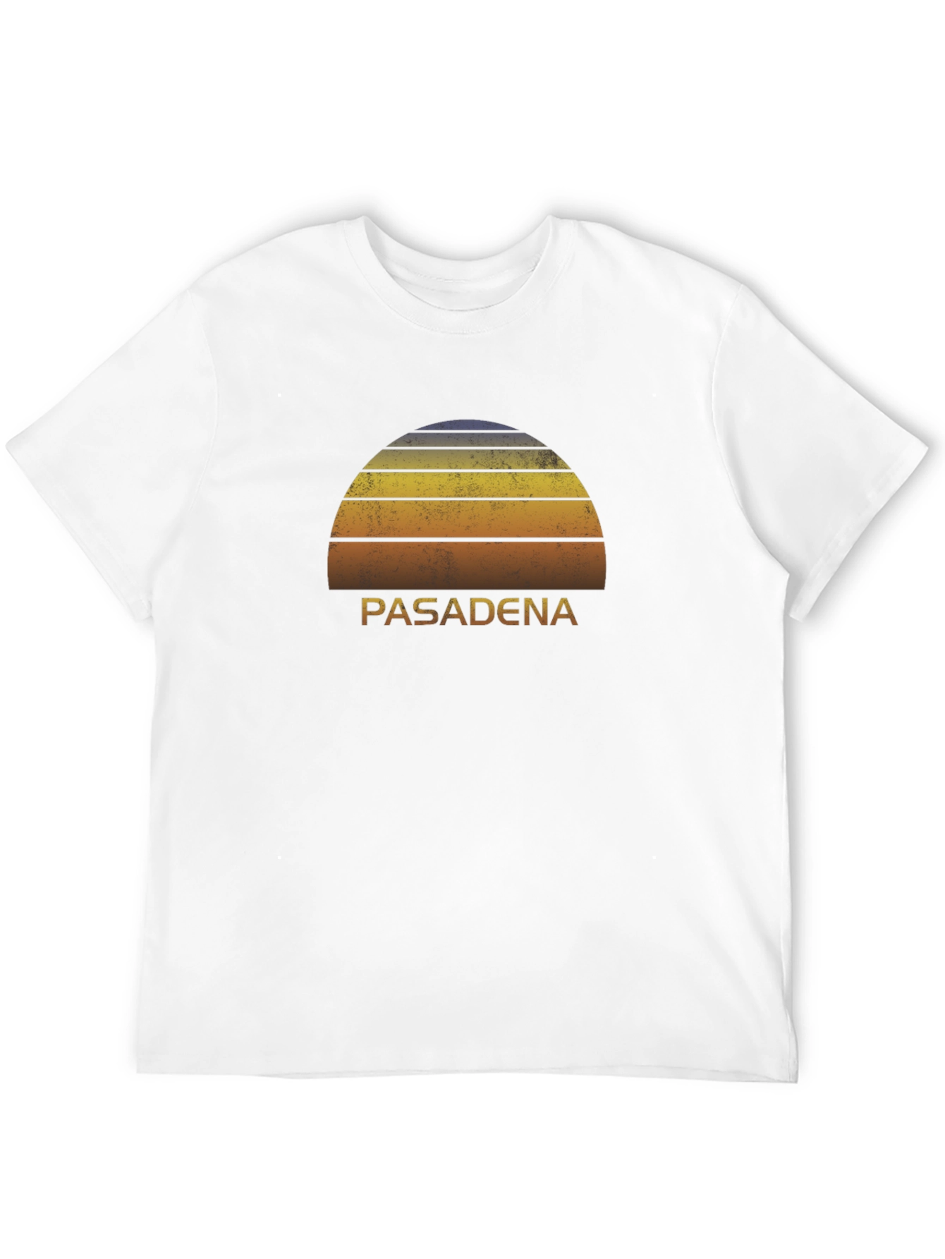 Pasadena Sunset Graphic Tee - Retro Style Black T-Shirt