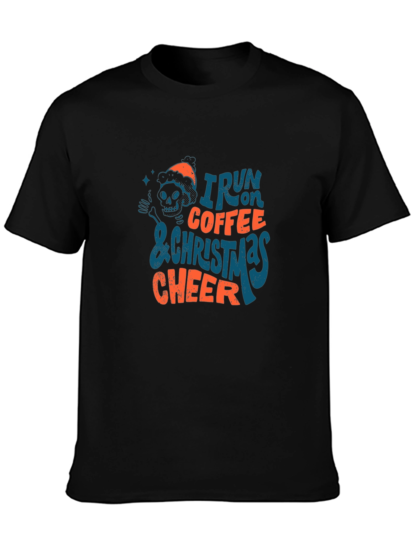 I Run On Coffee & Christmas Cheer T-Shirt