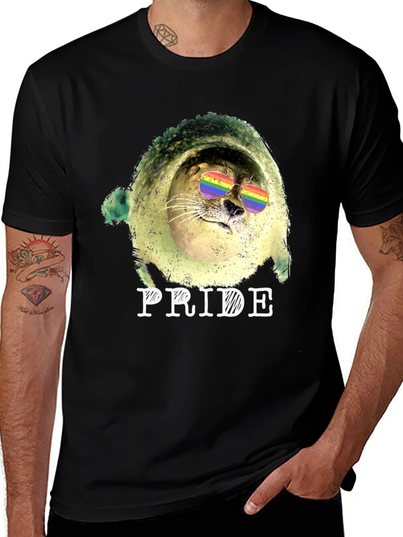 Pride Seal T-Shirt - Black