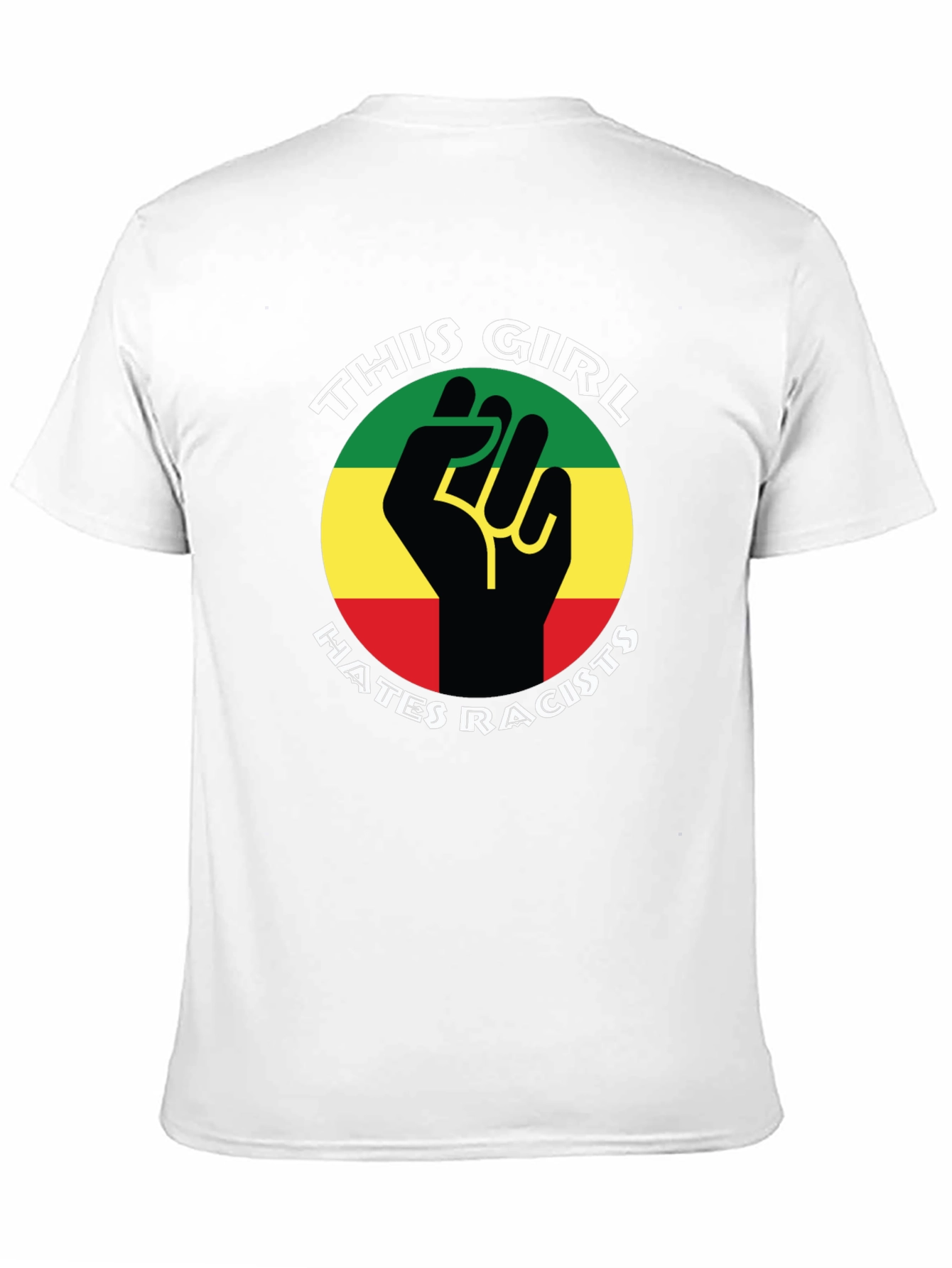 This Girl Hates Racists T-Shirt - Empowering Design