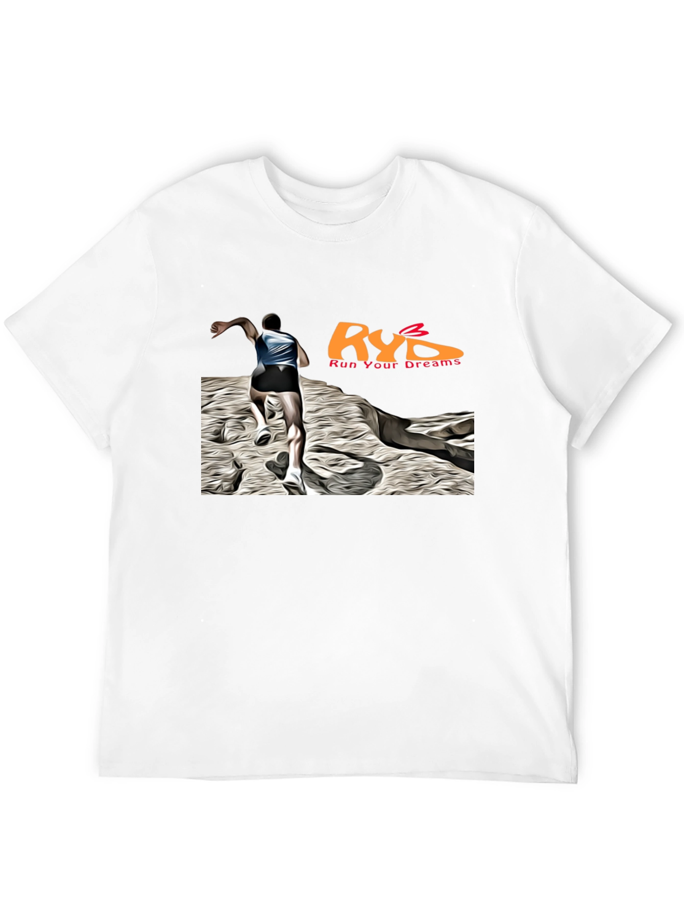 Run Your Dreams Black Graphic T-Shirt