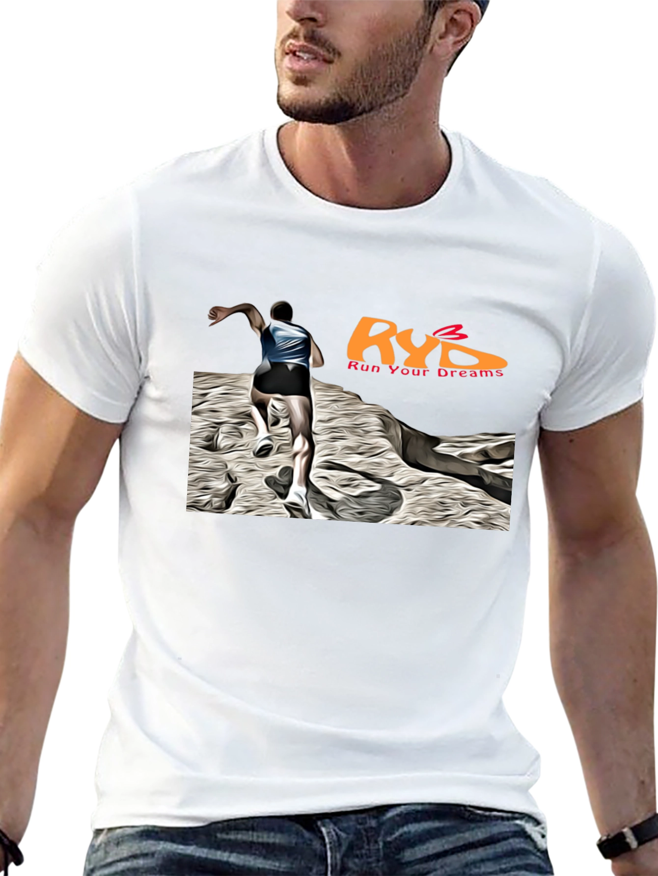 Run Your Dreams Black Graphic T-Shirt