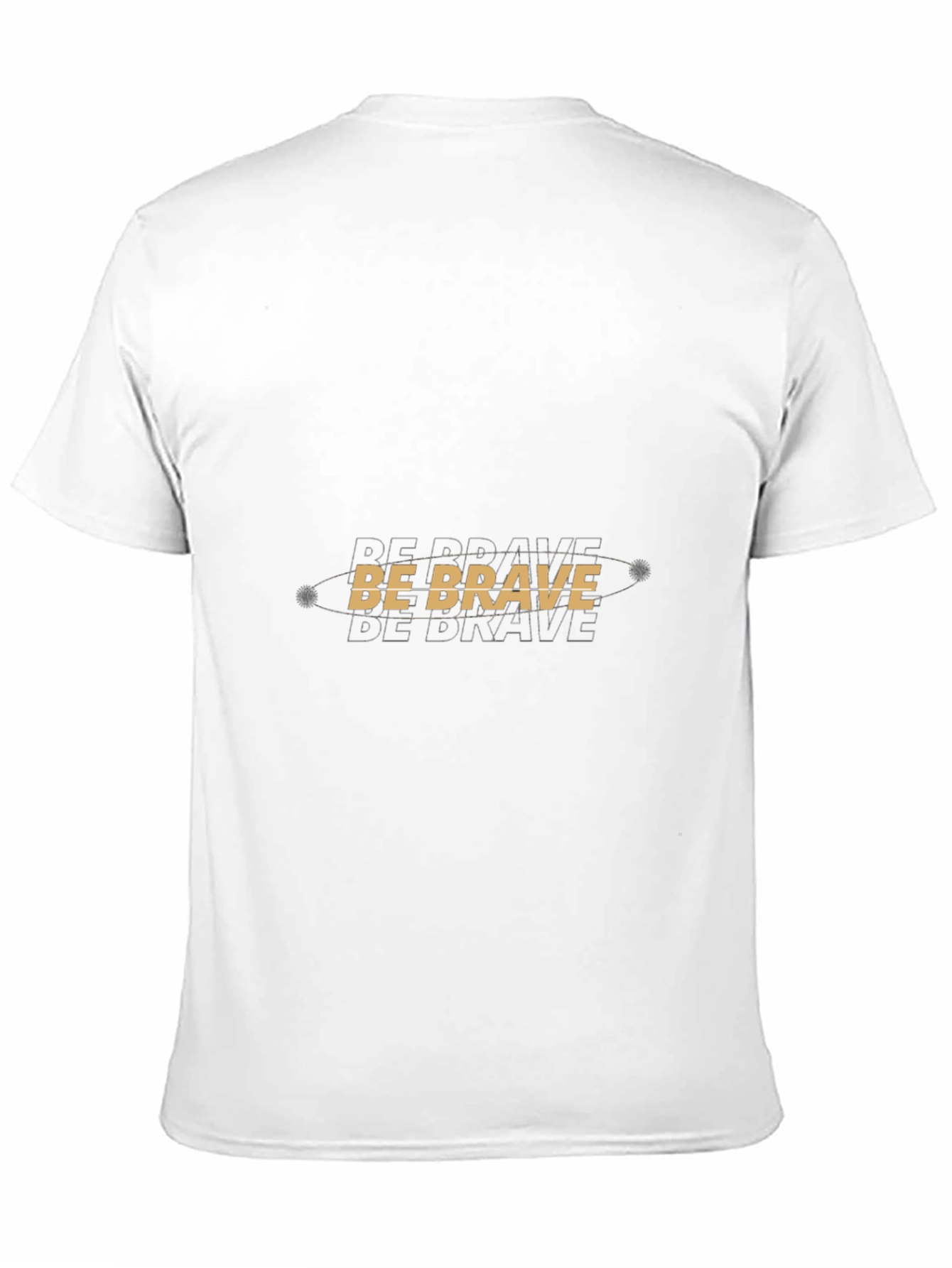 Be Brave Graphic Tee - Black Cotton Blend T-Shirt