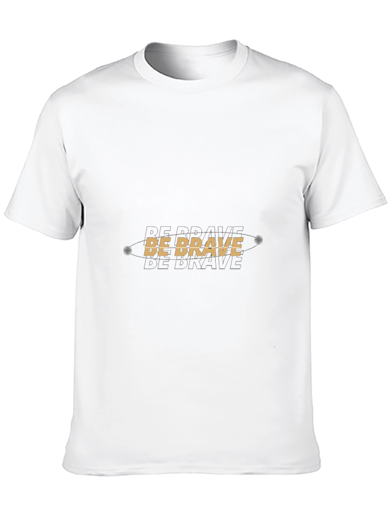 Be Brave Graphic Tee - Black Cotton Blend T-Shirt