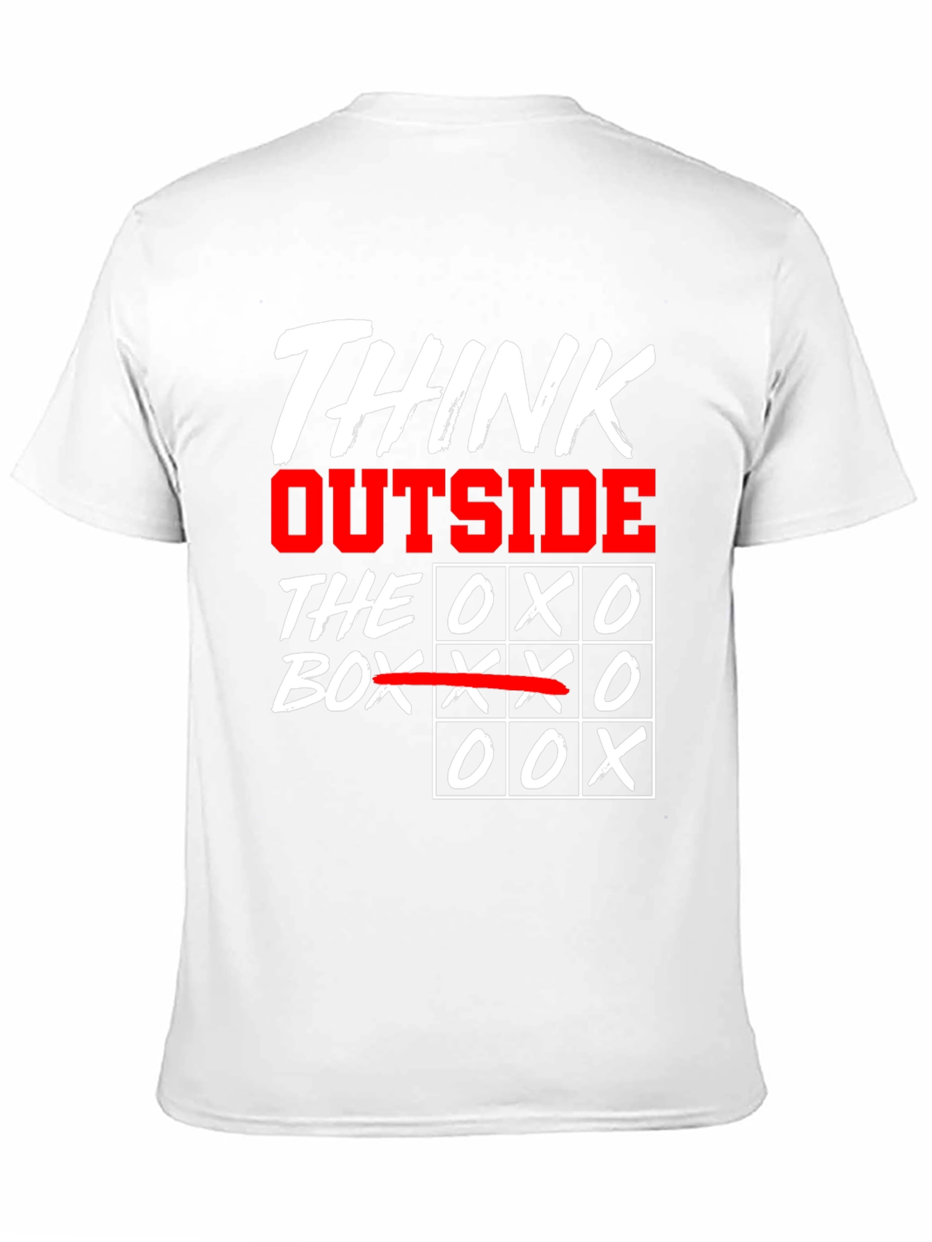 Think Outside the Box T-Shirt - Tic-Tac-Toe Design
