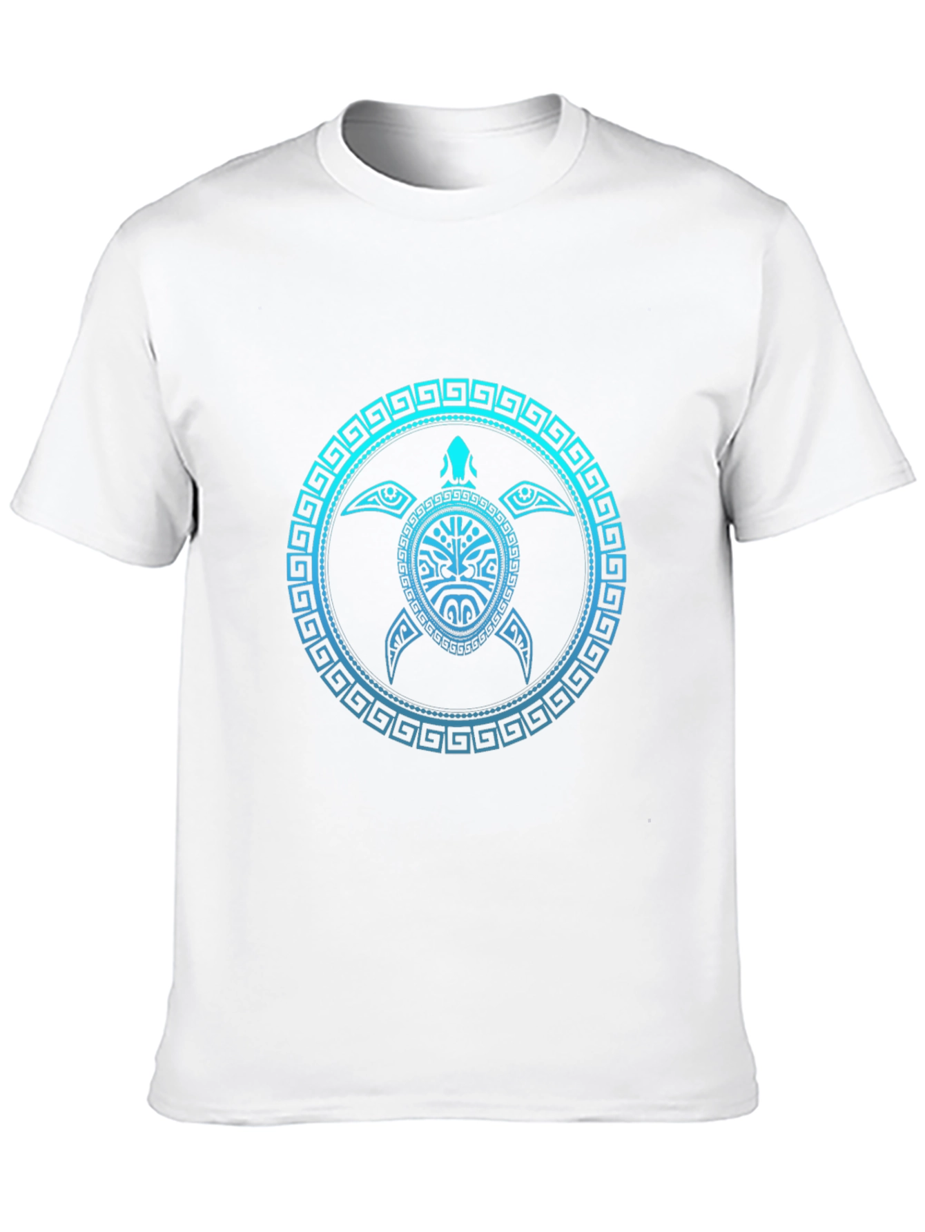 Tribal Turtle Graphic Tee - Mens Black T-Shirt