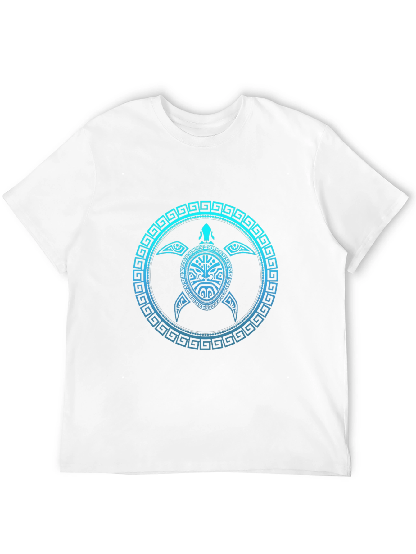 Tribal Turtle Graphic Tee - Mens Black T-Shirt