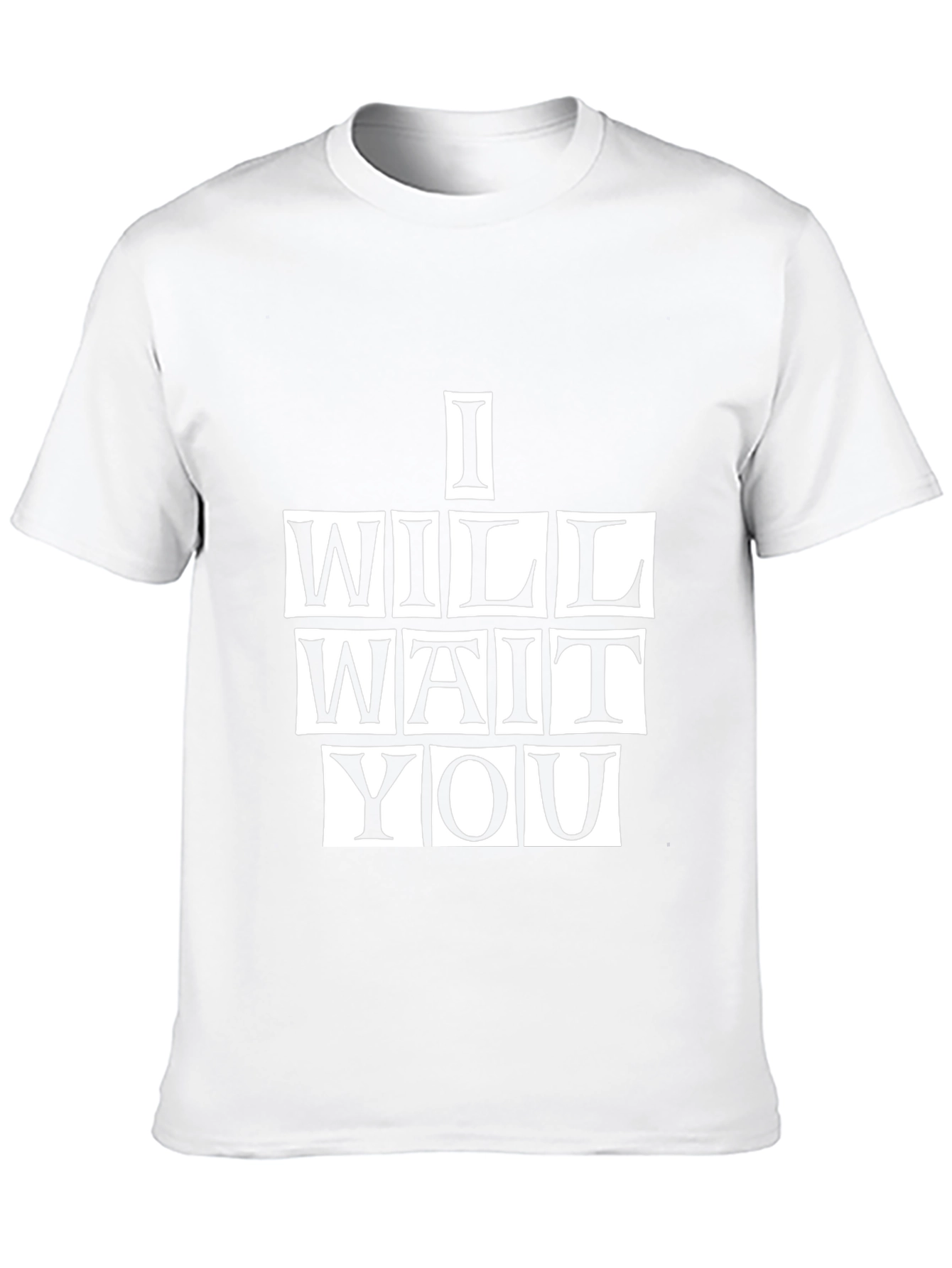 I Will Wait You Graphic Tee - Black