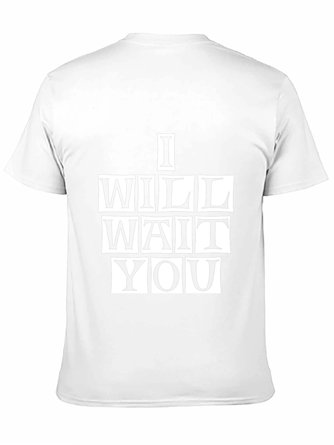 I Will Wait You Graphic Tee - Black