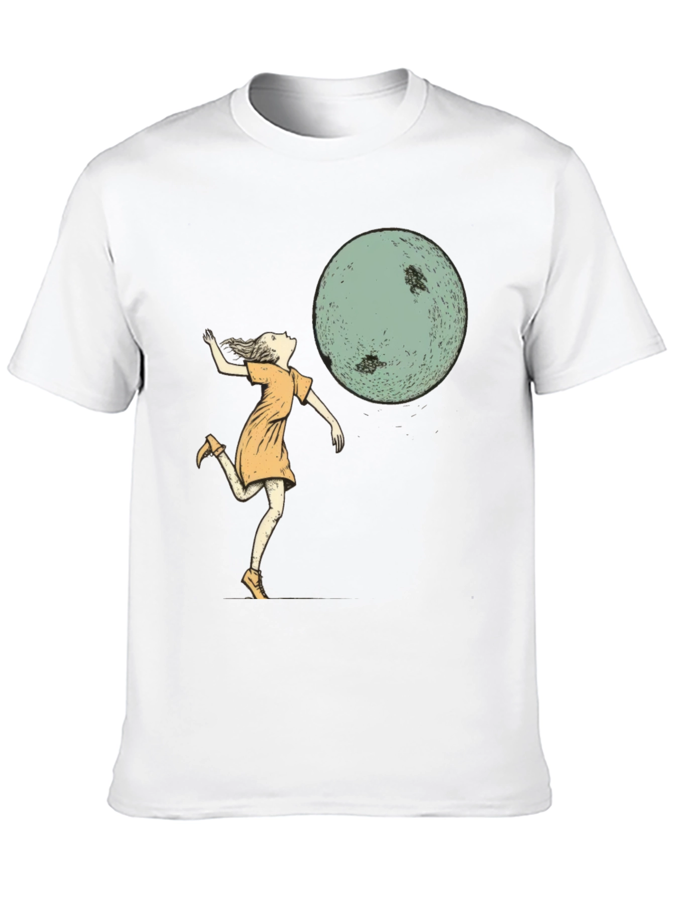 Whimsical Moonlit Dance T-Shirt - Black